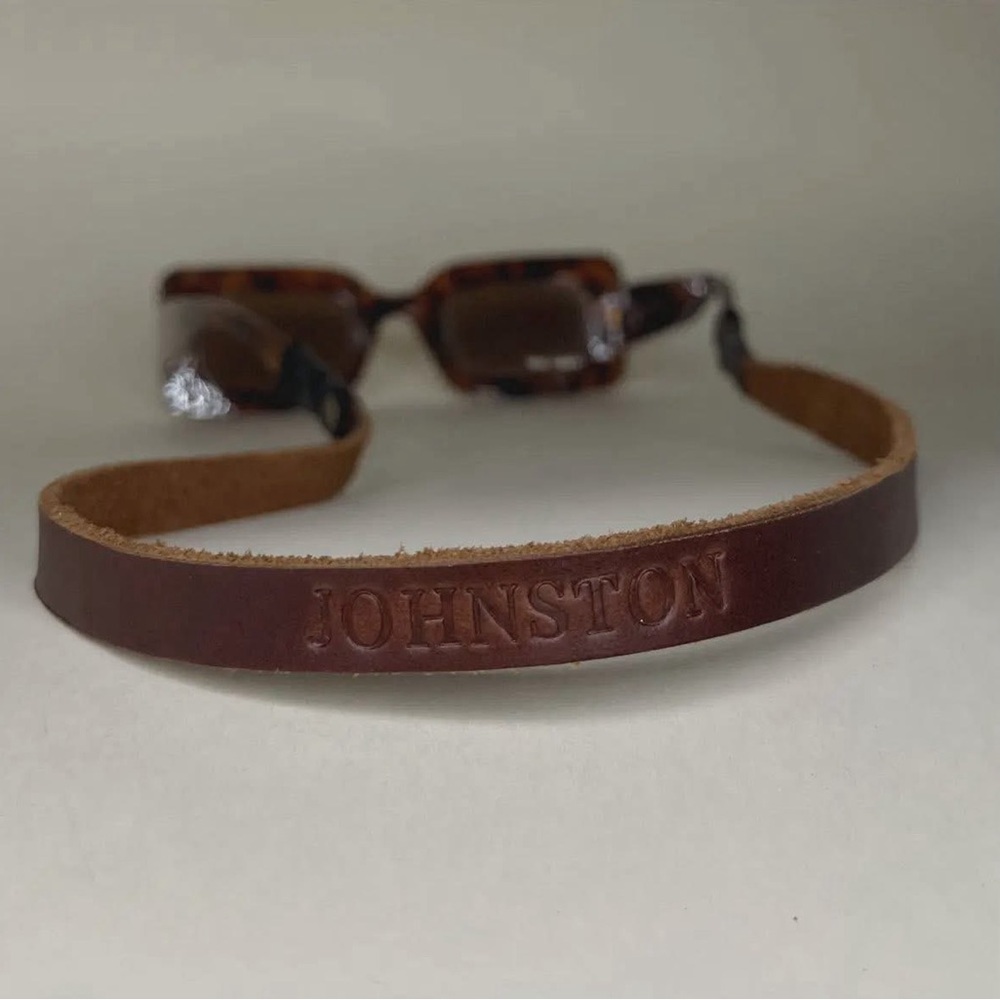 Brown Leather Sunglass Strap - Men's Accessory
